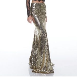 Gold Rush Sequin Maxi Skirt
